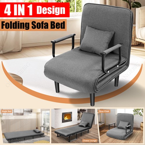 188cm single fabric sofa bed - single,