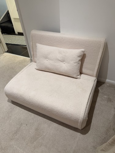 Cream boucle single - boucle,