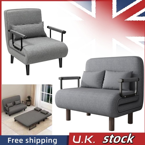 Single double fabric sofa bed - single/double,