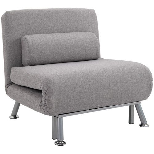 Linen upholstered single sofa - linen,