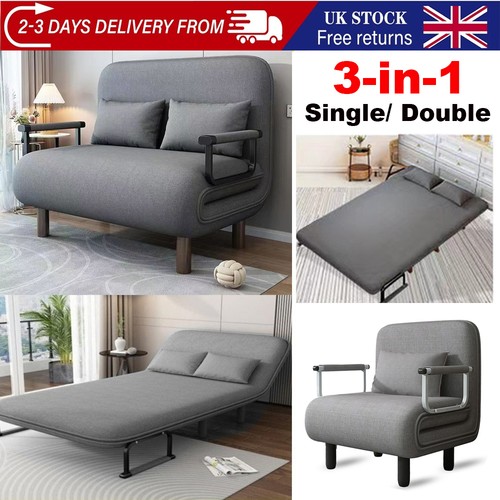 Single double fabric sofa - single/double,
