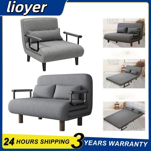 Single double fabric sofa bed - fabric,