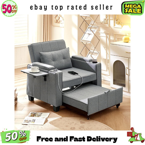 Grey single sofa - grey, 1