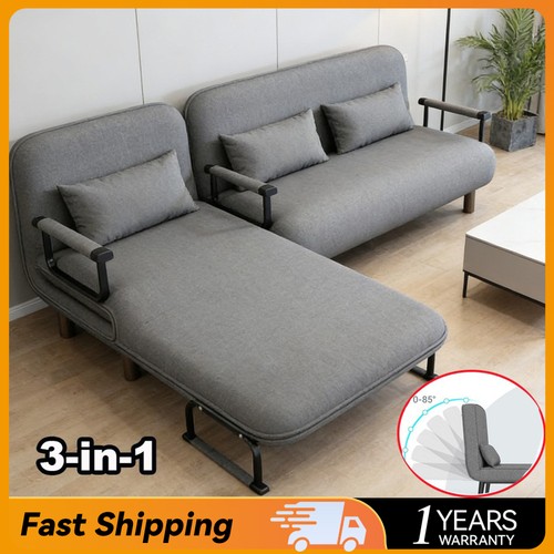 Single double fabric sofa bed - fabric,